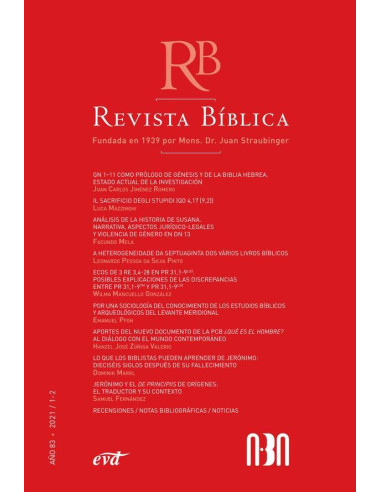 Revista Bíblica 2021/1-2 - Año 83