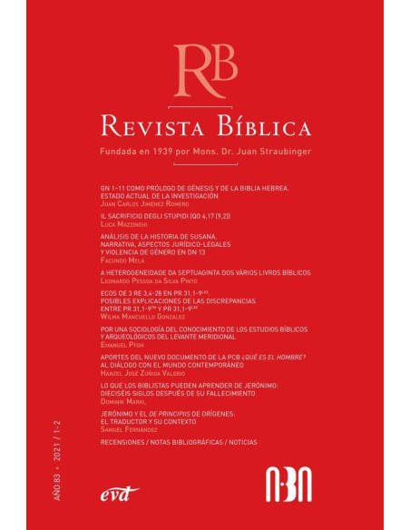 Revista Bíblica 2021/1-2 - Año 83