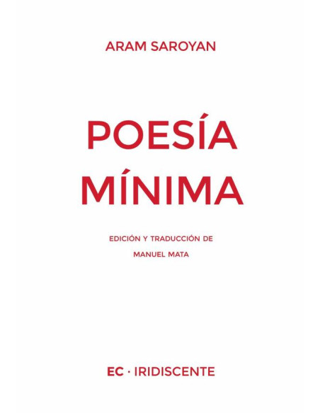 Poesía mínima :Edición bilingüe