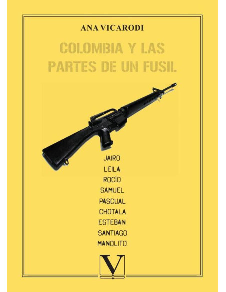 Colombia y las partes de un fusil