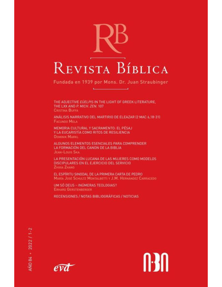 Revista Bíblica 2022/1-2 - Año 84