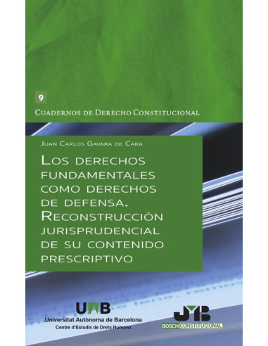 Los derechos fundamentales como derechos de defensa:Reconstrucción jurisprudencial de su contenido prescriptivo