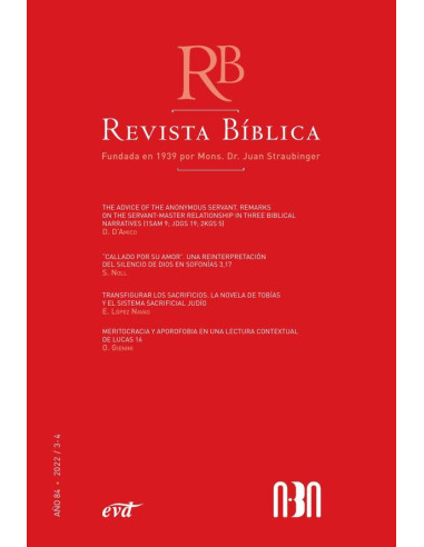 Revista Bíblica 2022/3-4 - Año 84