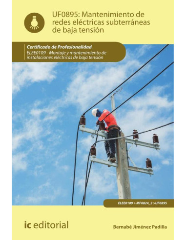 Mantenimiento de redes eléctricas subterráneas de baja tensión. ELEE0109 - Montaje y mantenimiento de instalaciones eléctricas de Baja Tensión