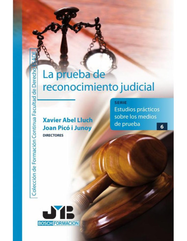 La prueba de reconocimiento judicial.