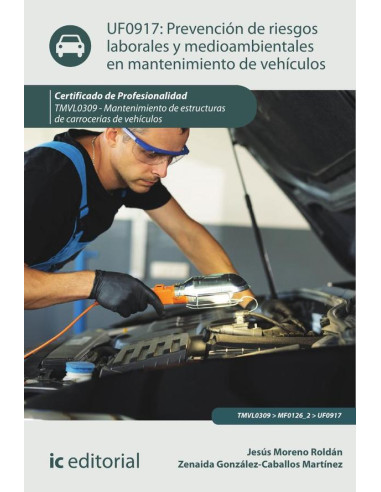 Prevención de riesgos laborales y medioambientales en mantenimiento de vehículos. TMVL0309 - Mantenimiento de estructura de carrocerías de vehículos