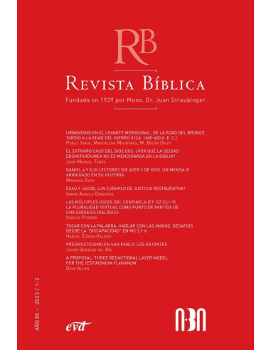 Revista Bíblica 2023/1-2 - Año 85