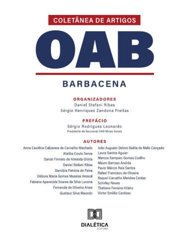 Coletânea De Artigos Oab Barbacena