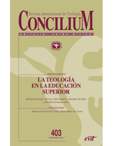 La teología en la Educación Superior:Concilium 403