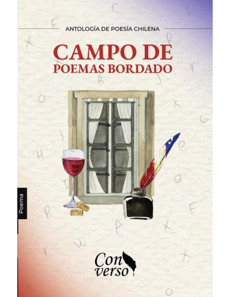 Campo de poemas bordado