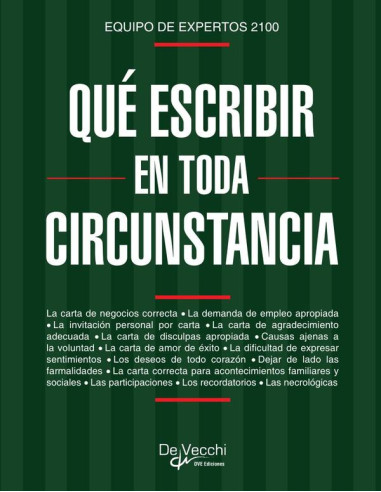 Qué escribir en toda circunstancia