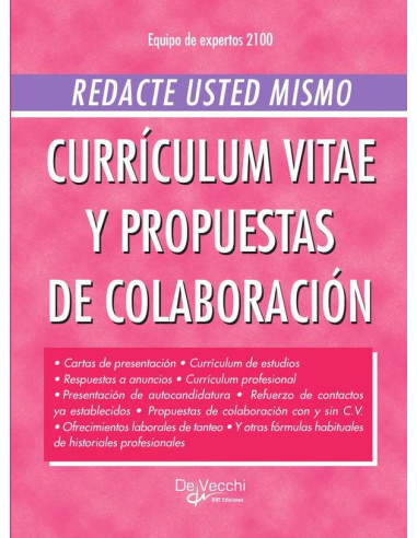 Redacte usted mismo currículum vitae y propuestas de colaboración