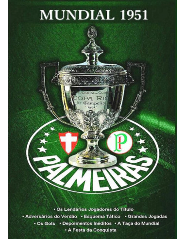 Livro Mundial Palmeiras 1951 Em Branco:Livro de Zoeira contra o Palmeiras, com todas as páginas em branco, pois o Palmeiras não tem mundial