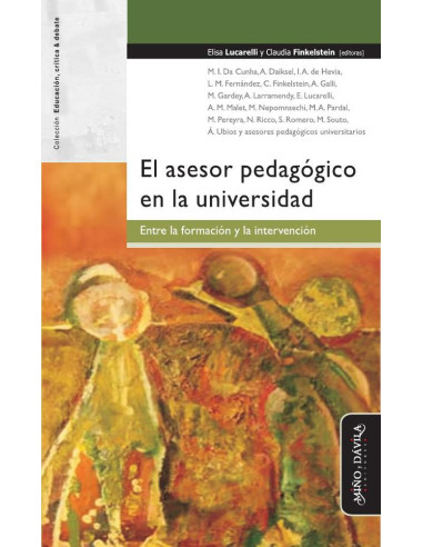 El asesor pedagógico en la universidad.:Entre la formación y la intervención