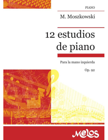 BA8779 - 12 estudios de piano para la mano izquierda Op.92