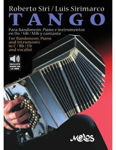 BA13800 - Tango:Para bandoneón, piano e instrumentos en Do, Sibm Mib y cantante