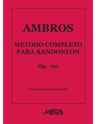 BA9122 - Método completo para bandoneón - Op. 101