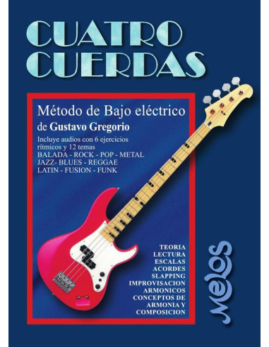 BA13493 - Cuatro cuerdas:Método de bajo eléctrico