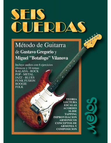 BA13494 - Seis cuerdas:Método de guitarra