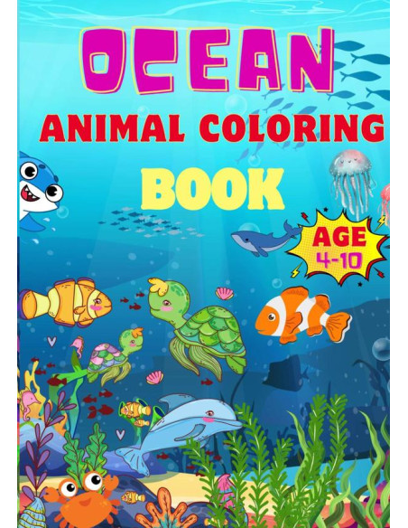 Ocean Animal Coloring Book:For Kids