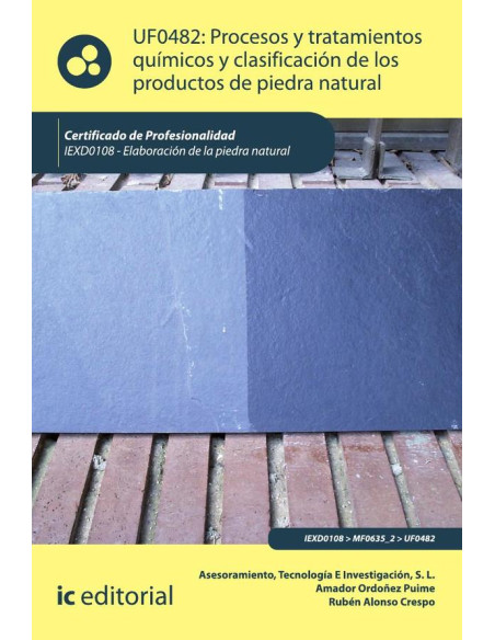 Procesos y tratamientos químicos y clasificación de los productos de piedra natural. IEXD0108 - Elaboración de la piedra natural