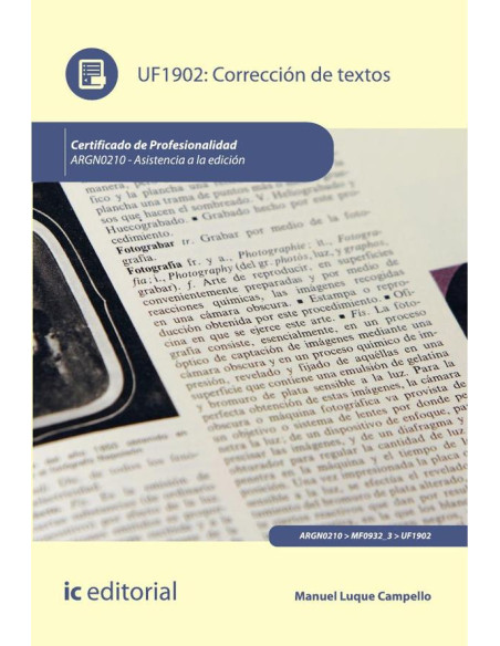 Corrección de textos. ARGN0210 - Asistencia a la edición