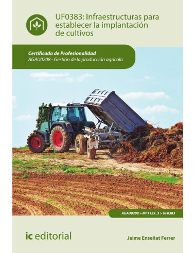 Infraestructuras para establecer la implantación de cultivos. AGAU0208 - Gestión de la producción agrícola