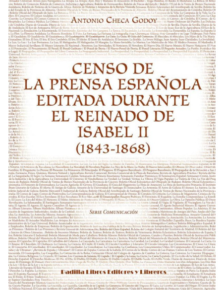 Censo de la prensa española editada durante el reinado de Isabel II (1843-1868)