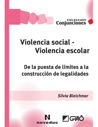 Violencia social - Violencia escolar:De la puesta de límites a la construcción de legalidades (Escritos, conferencias, interrogantes)