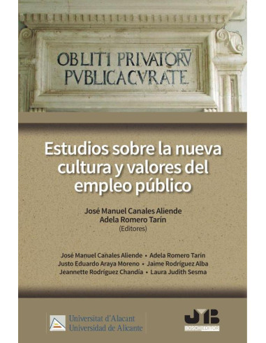 Estudios sobre la nueva cultura y valores del empleo público.