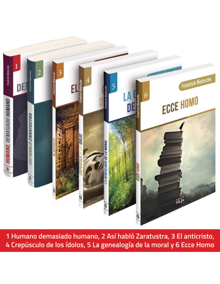 Colección Libros Friedrich Nietzsche Por 7 Tomos