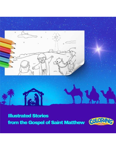 Illustrated Stories from the Gospel of Saint Matthew. Coloring Book.