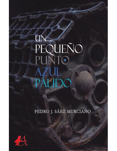 Un pequeño punto azul pálido