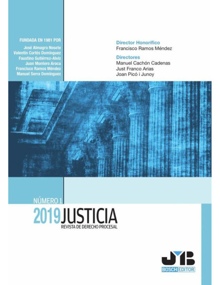 Justicia 2019, Número 1:Revista de Derecho Procesal.