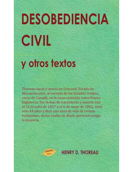 Desobediencia Civil y otros textos