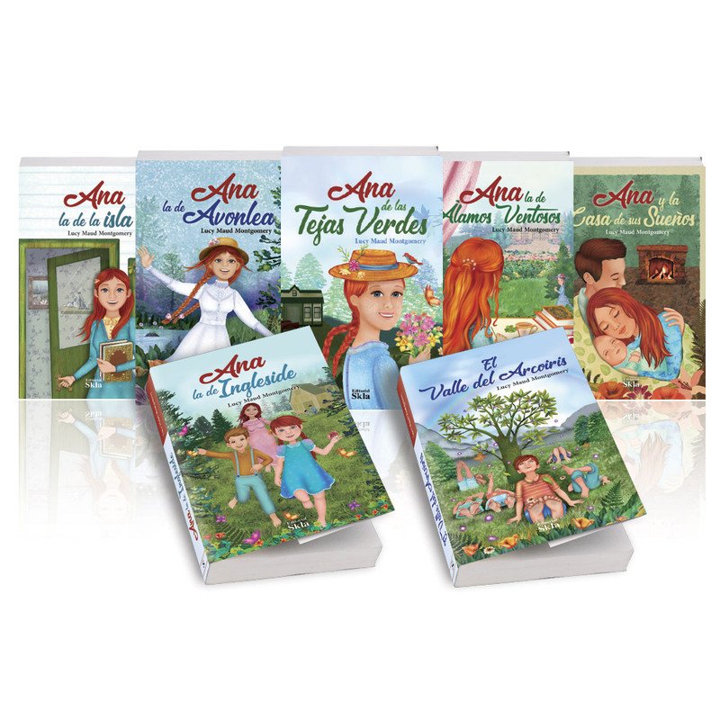 Colección Ana de las Tejas Verdes, 7 tomos de Lucy Maud Montgomery