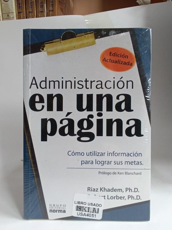 Administración en una página