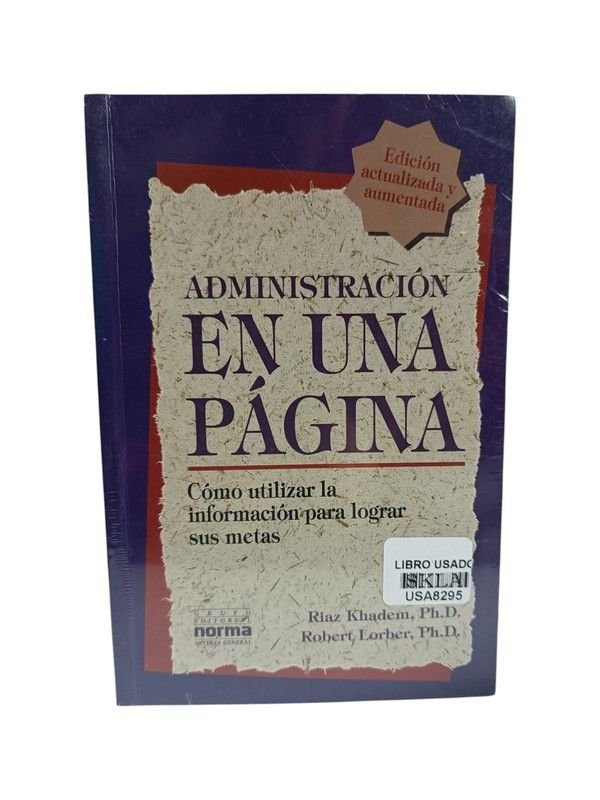Administración en una página