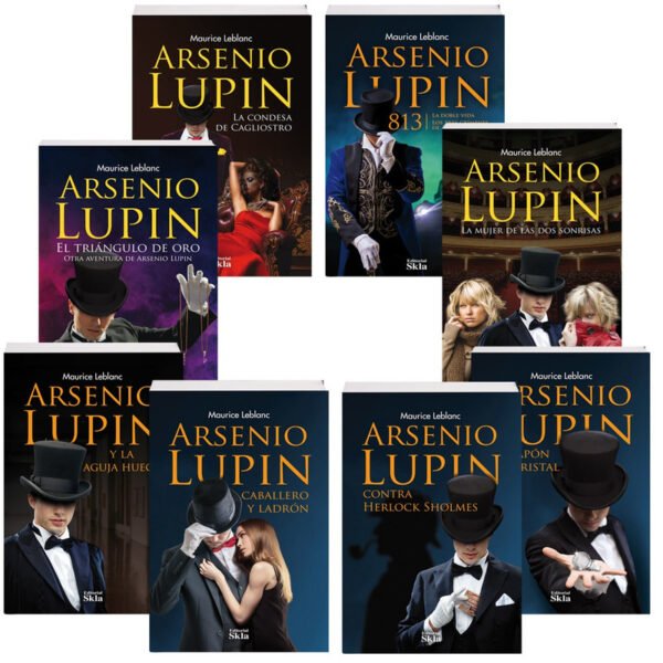 Colección Arsenio Lupin: las 8 portadas